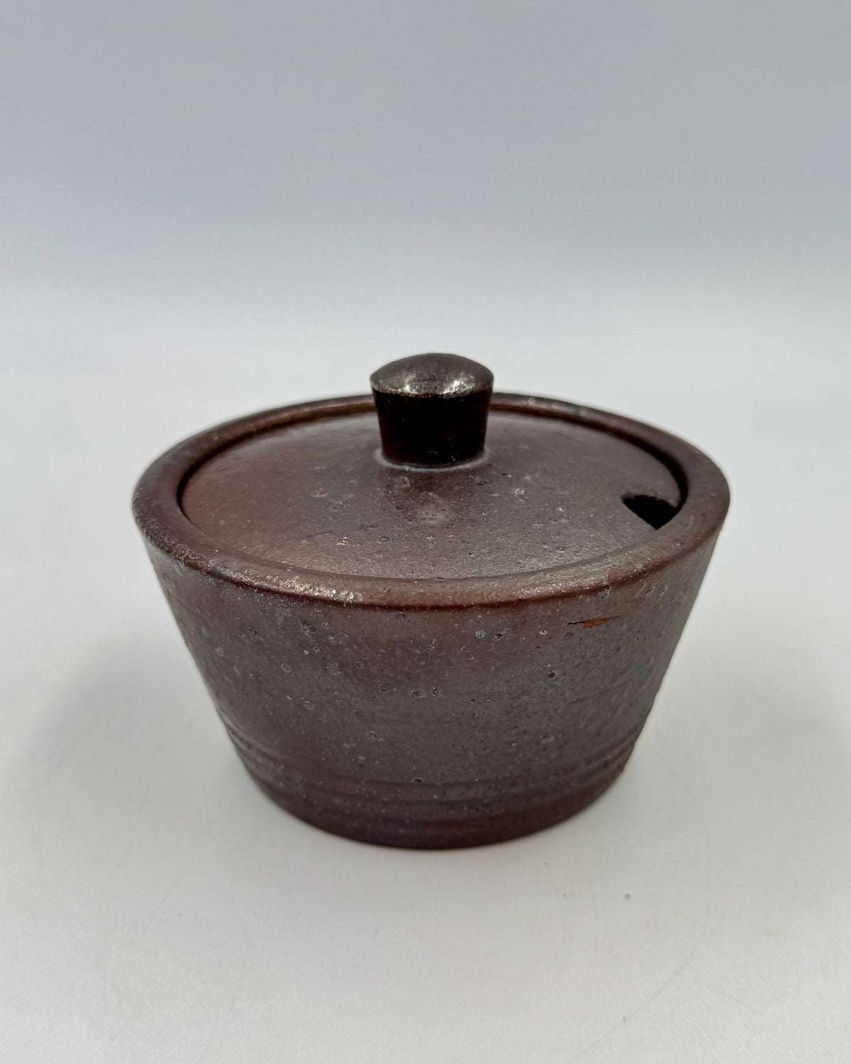 Small Lidded Canister with spoon notch