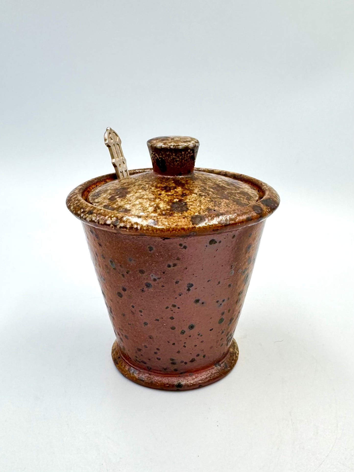 Small Lidded Canister with spoon notch