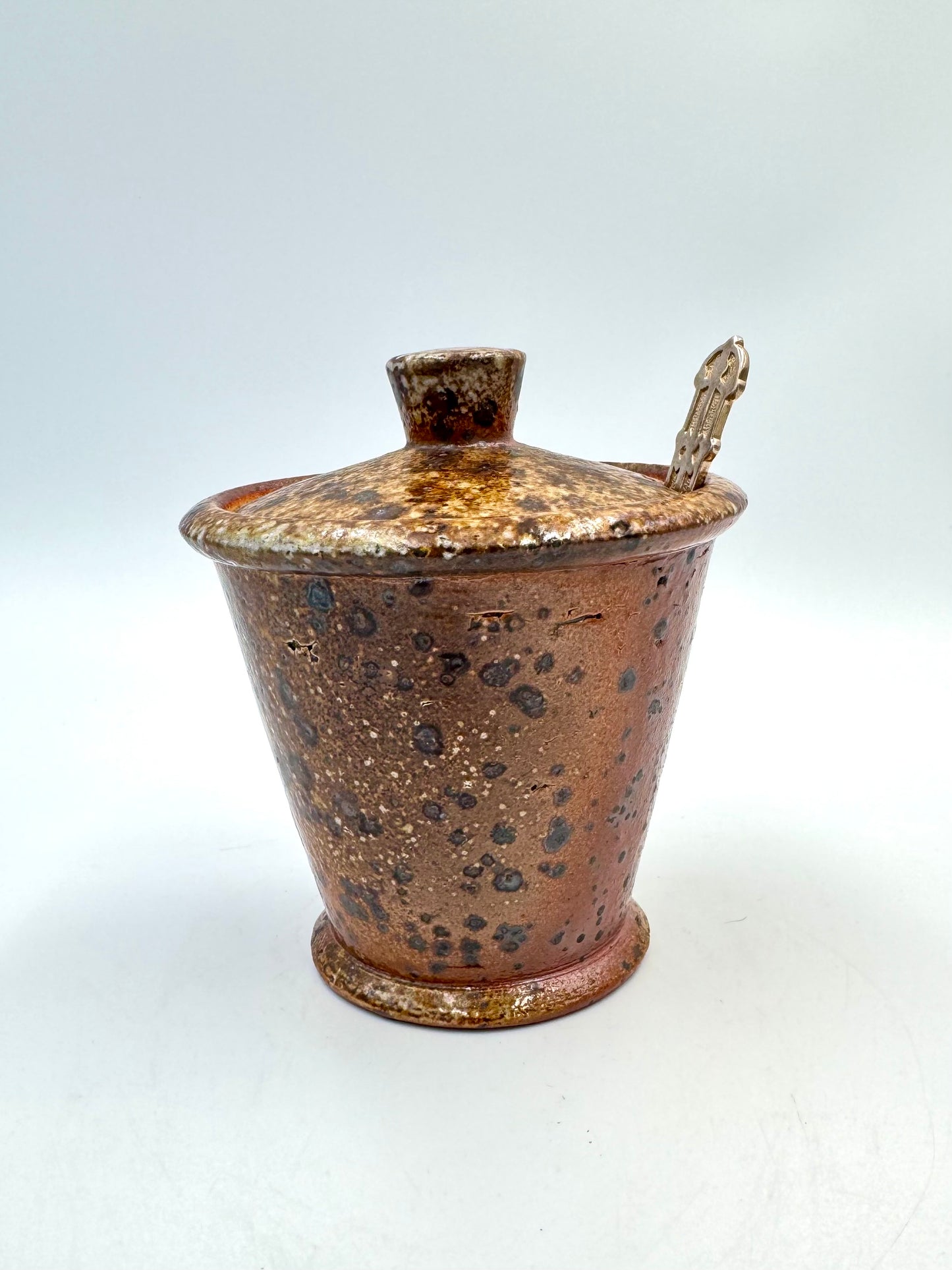 Small Lidded Canister with spoon notch